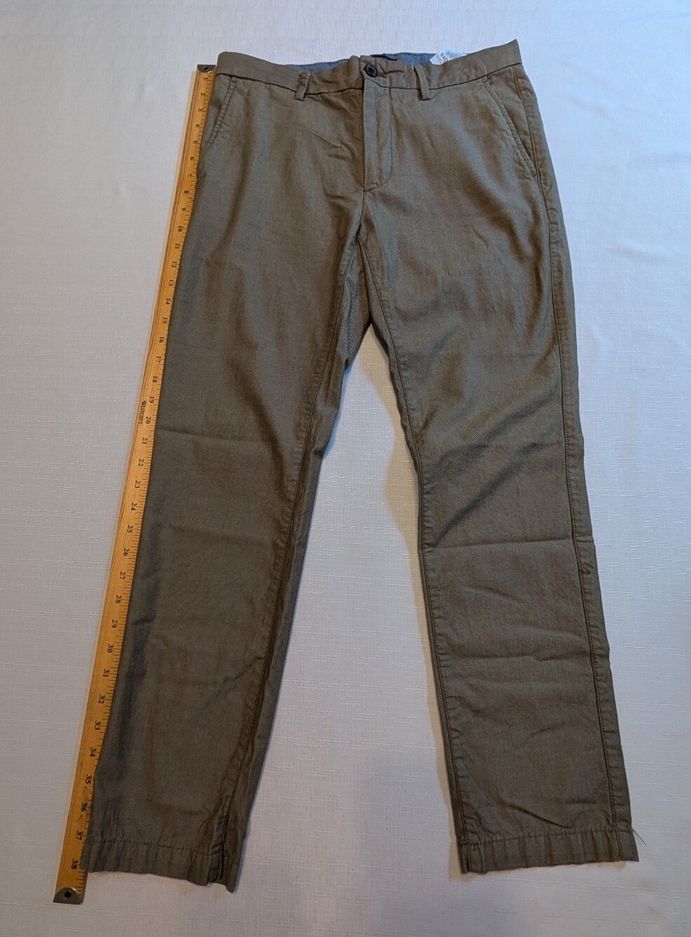 Banana Republic Aiden Fit Slim Chino Pants Brown/Green Olive Size 30x30